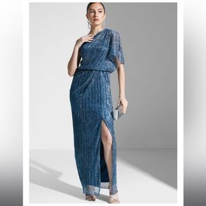 Adrianna Papell color:Tea blue-multi, feminine and glamorous, brand new.